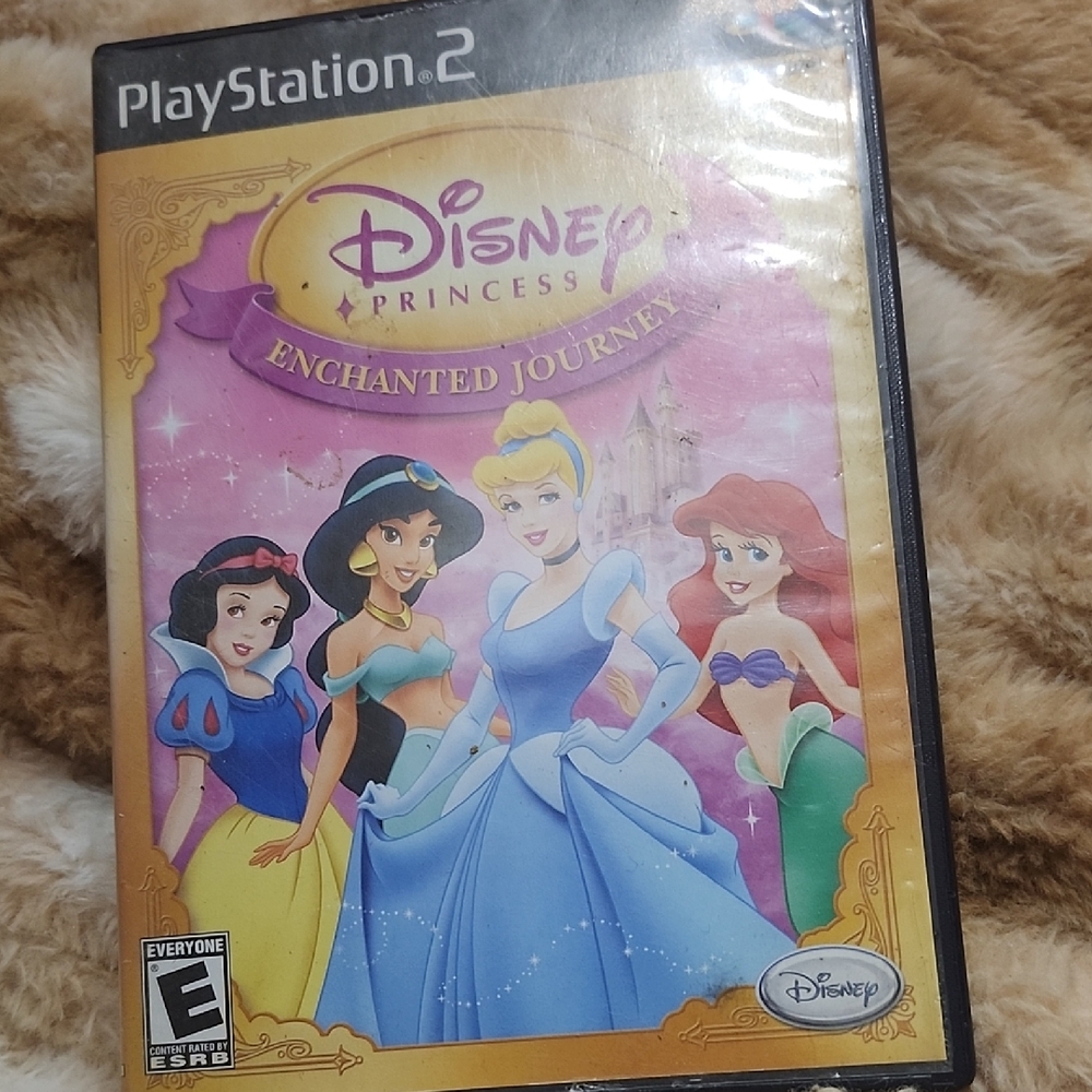 Disney Princess Enchanted Journey for PlayStation 2 - Gold and Purple Cover